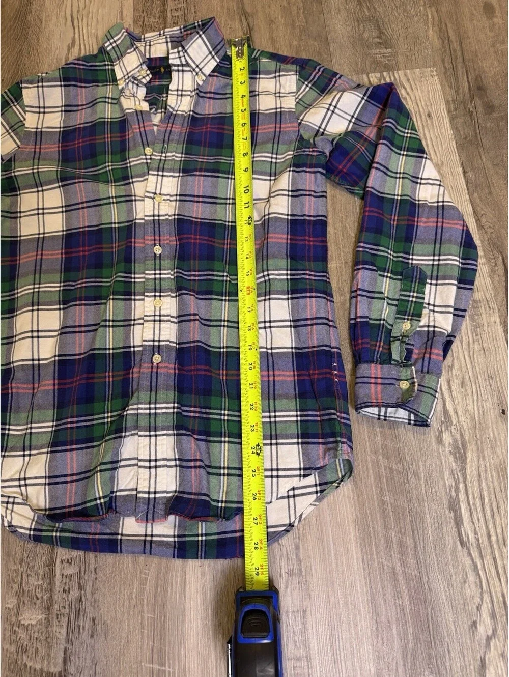 Polo Ralph Lauren Men’s S Plaid Button Down Long Sleeve Shirt Multicolor Pony